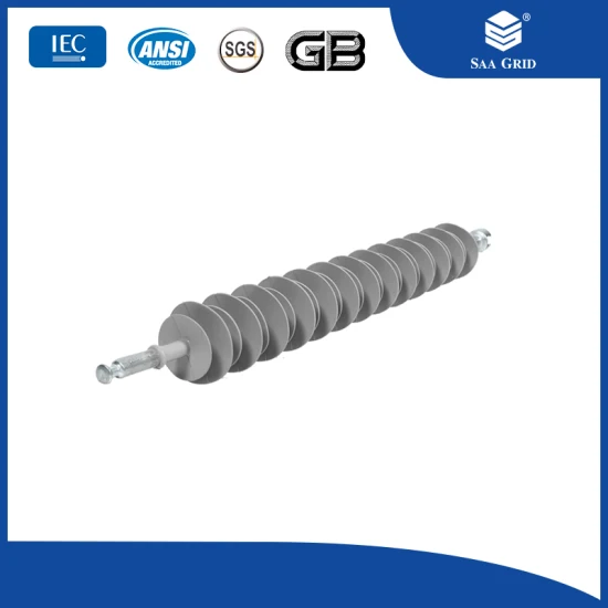 Hochwertiger, 115-kV-Gummi-Deadend-Isolator aus verzinktem Polymer-Verbundmaterial mit langen Stangen